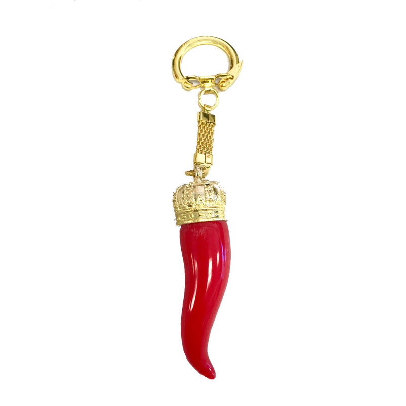 Italian Horn MEDIUM 3 inches long, Made in Italy, Key Chain