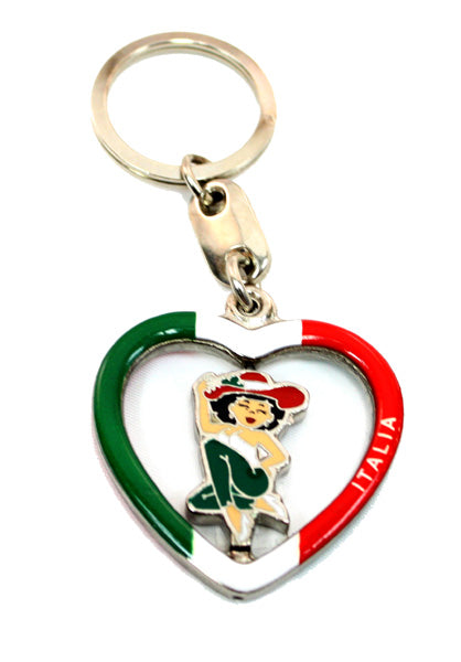 Italian Girl Keychain