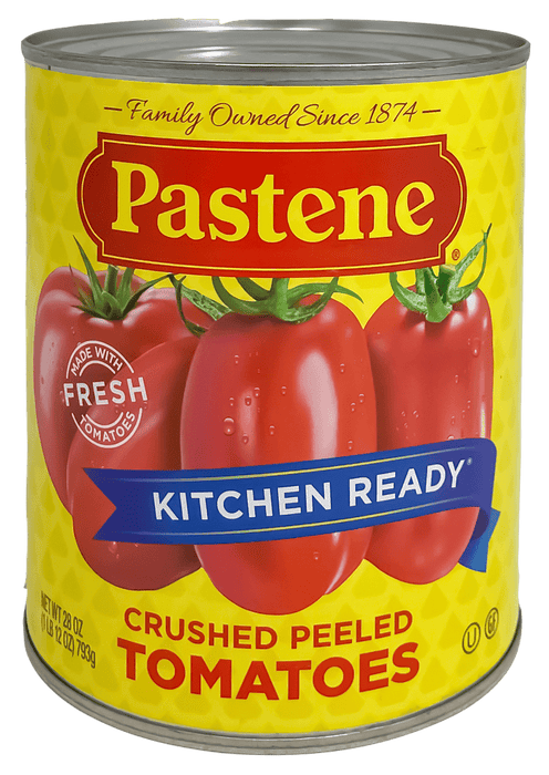 Pastene Crushed Peeled Tomatoes, Kitchen Ready, 28 oz
