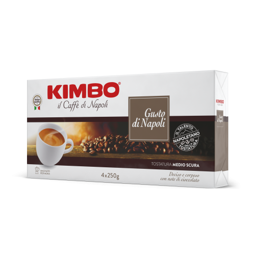 Kimbo Gusto di Napoli, Caffe di Napoli Ground Coffee, Brick Pack