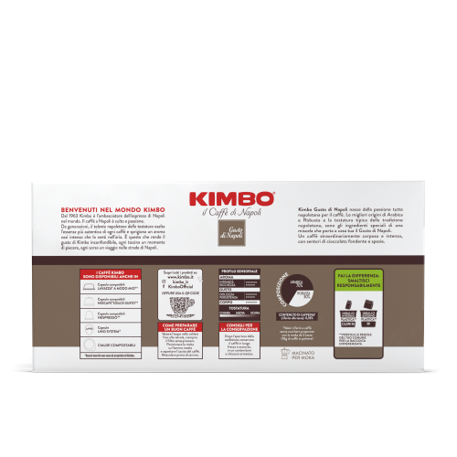 Kimbo Gusto di Napoli, Caffe di Napoli Ground Coffee, Brick Pack