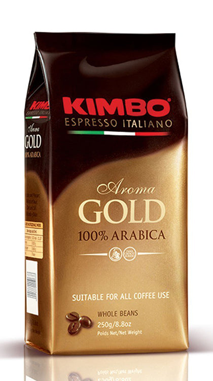 Kimbo Aroma GOLD 100% Arabica Beans, 500g Pack