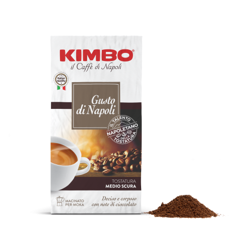 Kimbo Gusto di Napoli, Caffe di Napoli Ground Coffee, Brick Pack