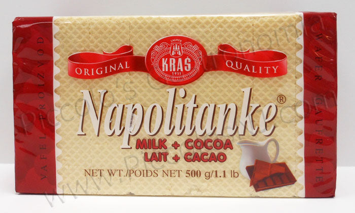 Kras Napolitanke Milk and Cocoa Wafers 500g