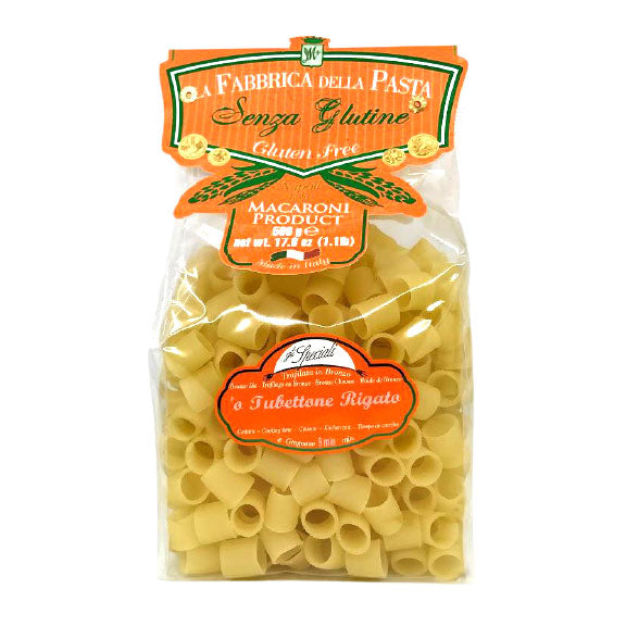 La Fabbrica Della Pasta Gluten Free 'o Tubettone Rigata, #155, 17.6 oz | 500gr