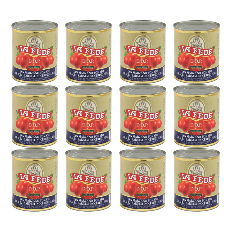 La Fede DOP San Marzano Italian Plum Tomatoes, 28 oz | 800g