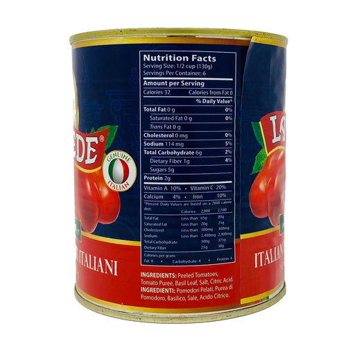 La Fede Italian Peeled Tomatoes with Basil, 28 oz | 1 lb 12 oz