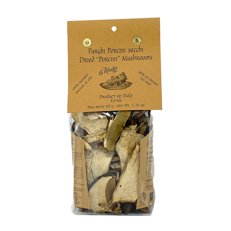 La Madia Dried Porcini Mushroom Extra, 1.76 oz | 50g