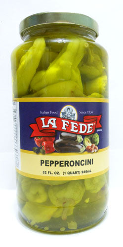 La Fede Pepperoncini Peppers 32 oz Jar