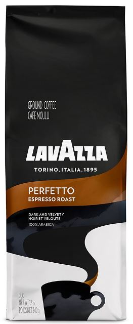 Lavazza Perfetto Ground Coffee, Medium Espresso Roast, 12-oz