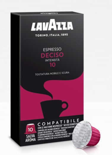 Fælles valg rør bur LavAzza Nespresso Compatible Espresso Capsules Deciso 10, 10pk — Piccolo's  Gastronomia Italiana