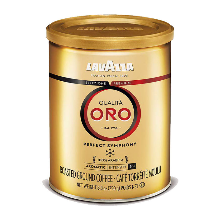 LavAzza Qualita Oro, Ground Coffee, 8.8 oz | 250g Can
