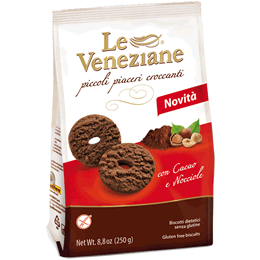 Le Veneziane Gluten Free Cookies with Chocolate & Hazelnuts 250g