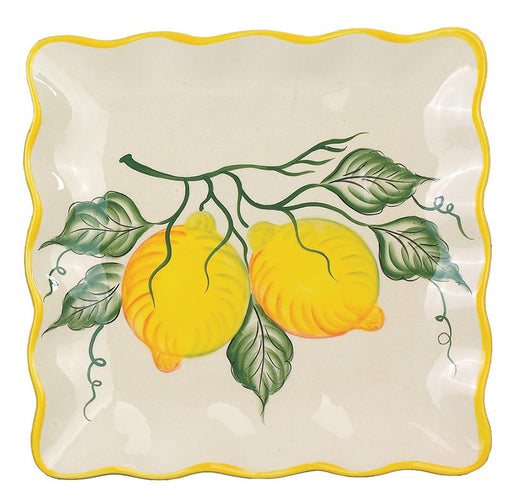 Lemon Design Square Plate 11"