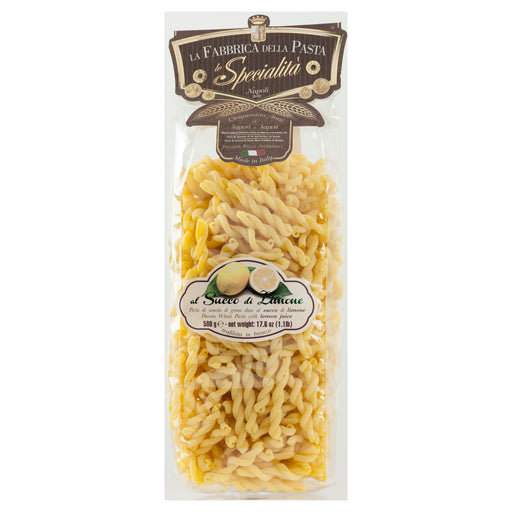 La Fabbrica Della Pasta Riccioli Lemon Flavor, #L949, 17.6 oz | 500gr