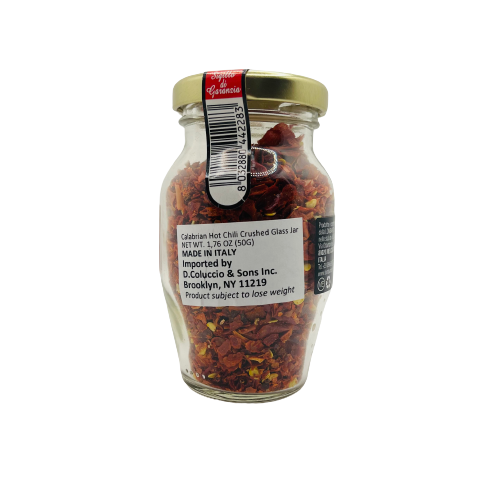 Lombardo Calabrian Hot Chilli Pepper, Crushed in Glass Jar, 1.8 oz | 50g