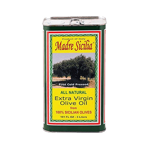 Madre Sicilia Extra Virgin Olive Oil, 100 Sicilian Olive, 101 fl oz | 3 Liter