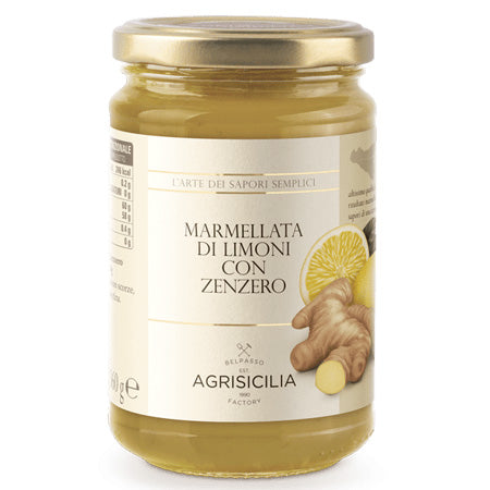 Agrisicilia Sicilian Lemon with Ginger Marmalade, 12.7 oz | 360g