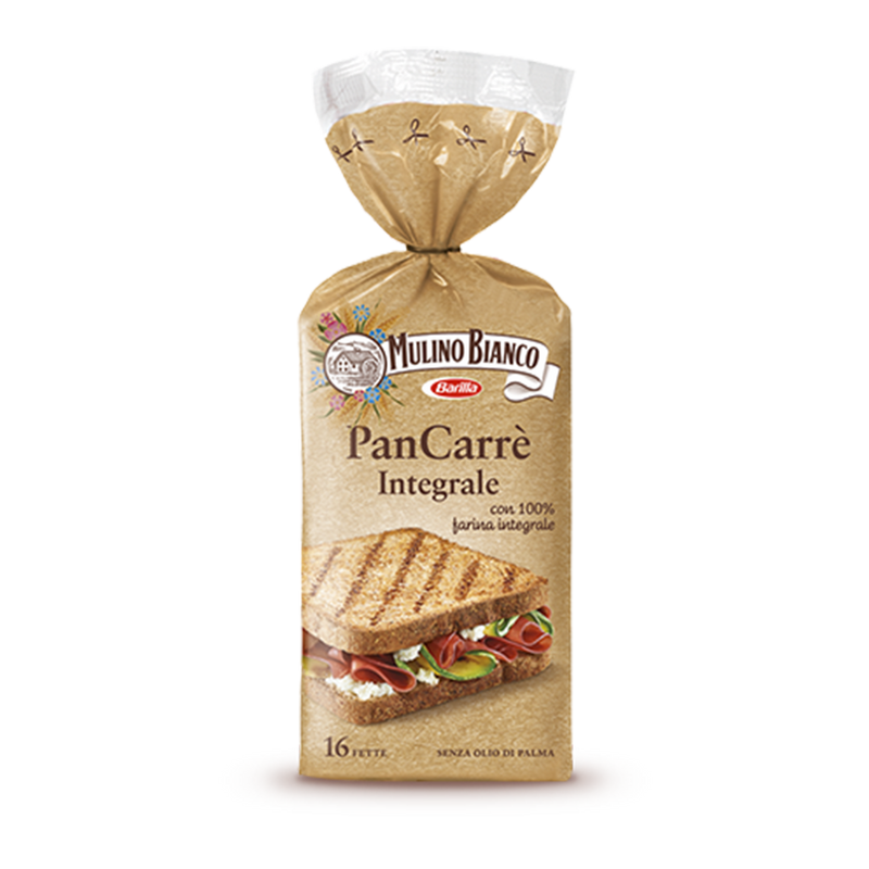 Mulino Bianco PanCarre Whole Wheat (Intergrale), 16 pc