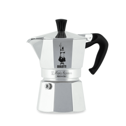 Bruntmor Stovetop Espresso Maker - Italian Coffee Pot, Stainless Steel -  5.51 D x 3.85 W x 7.48 H - For Stove Top, Induction, Gas, Electric 