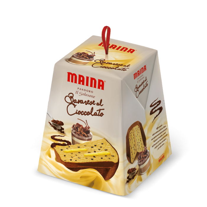 Maina Pandoro With Vanilla Bavarian Cream and Chocolate Drops, 26.45 oz | 750g