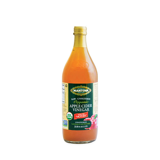 Mantova Organic Unfiltered Apple Cider Vinegar, 33.8 fl oz (1 LT)