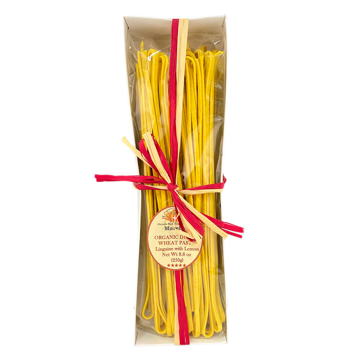 Marella Linguine with Lemon, Organic Pasta from Italy, 8.8 oz