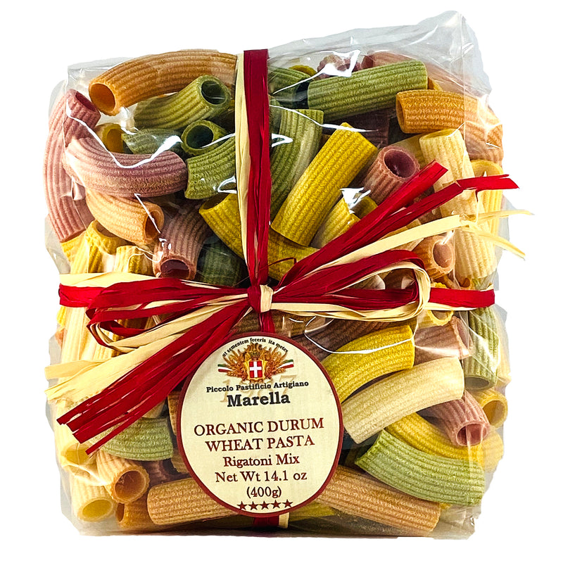 Marella Rigatoni Mix Organic Pasta from Italy, 14.1 oz