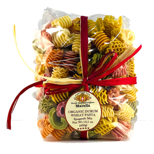 Marella Spugnole Mix Organic Pasta from Italy, 14.1 oz - 400g