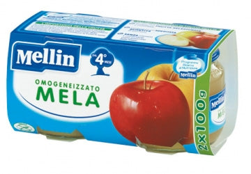 Mellin Omogeneizzato Nettare Mela, 2 x 100g — Piccolo's Gastronomia Italiana