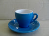 Nuova Point - Milano Espresso Cups and Saucers, Blue, Set of 6