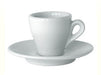 Nuova Point - Milano Espresso Cups and Saucers, White, Set of 6