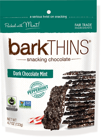 Bark Thins, Dark Chocolate Mint, 4.7oz Bag