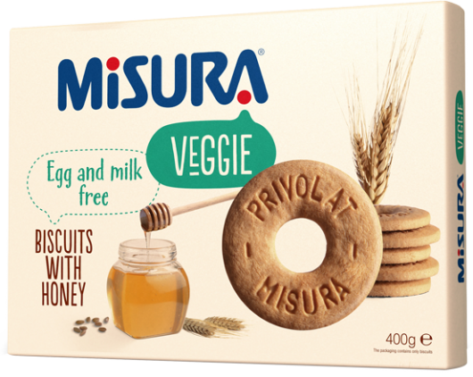 Misura Egg and Milk Free Biscuits with Honey, 400g