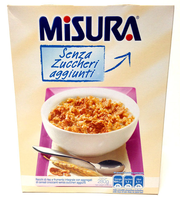 Misura Fiocchi di Riso Cereali, No Sugar Added, 280g