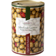 Morabito Peasant-Style Green Olives, Olive Verdi Caserecce, 5 lb 8 oz | 2500g