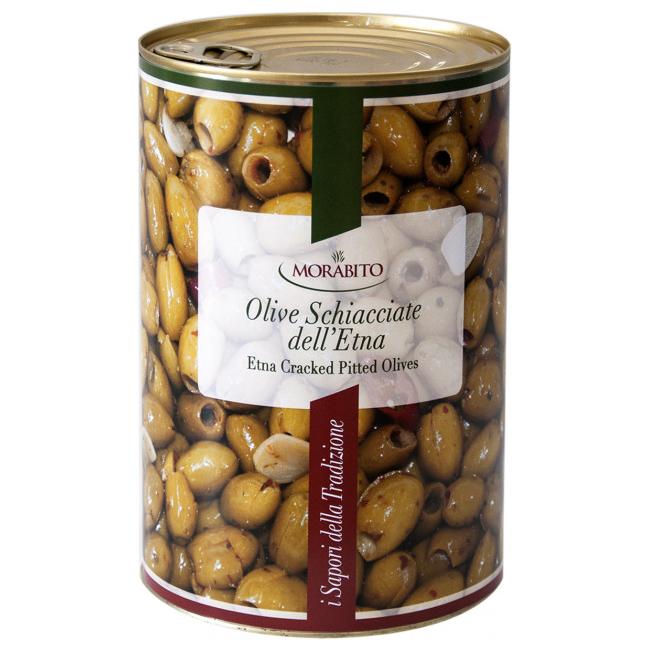 Morabito Etna Cracked Pitted Olives, Olive Schiacciate dell'Etna, 5 lb 1 oz | 2300g
