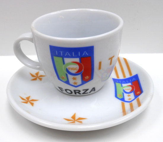 Italy National Team Espresso Cups and Saucers set of 6