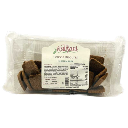 Natisani Gluten Free Sicilian Cocoa Cookies, 7.05 oz | 200g