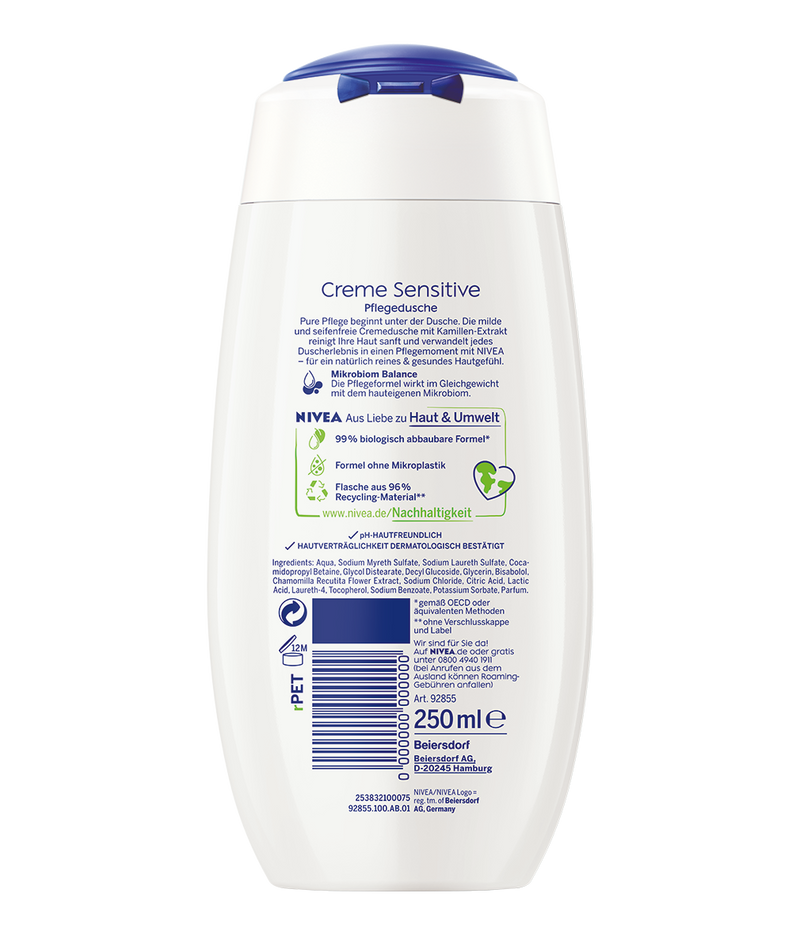 Nivea Care Shower Sensitive, 8.5 oz | 250ml