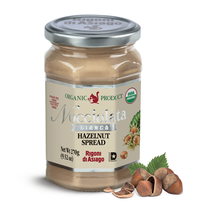 Rigoni di Asiago Nocciolata Bianca, Organic Hazelnut Spread, 9.5 oz