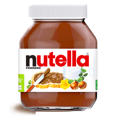 Ferrero Nutella Made in Italy, 800g Glass Jar