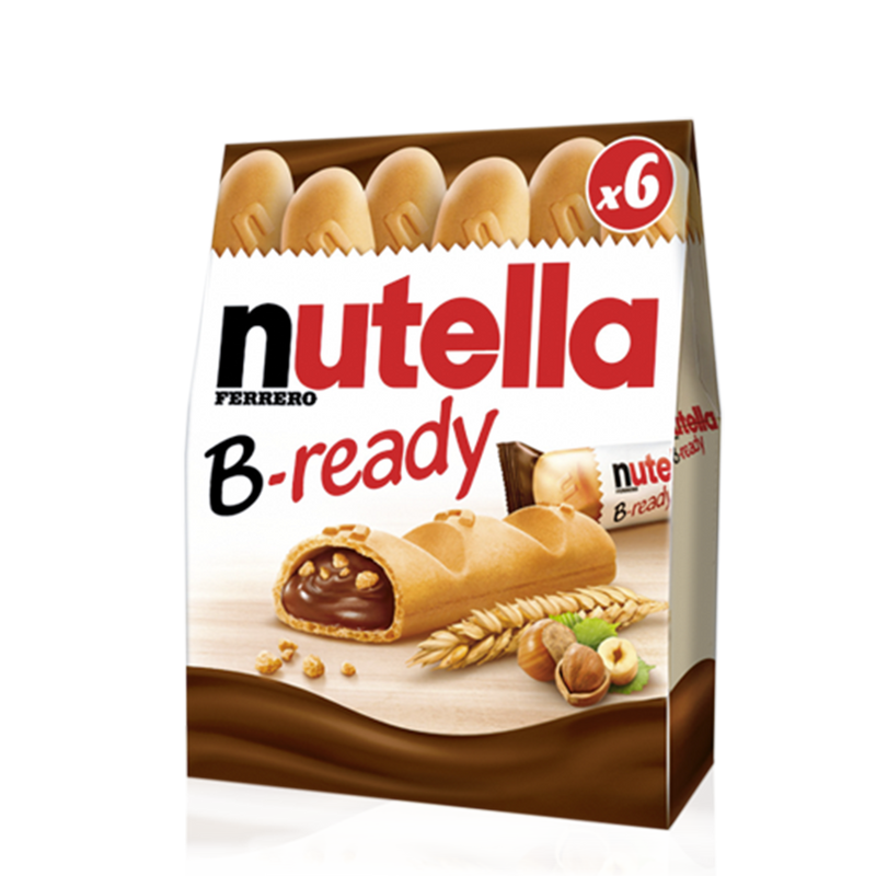Nutella B-Ready,Nutella bready 6pk 132g