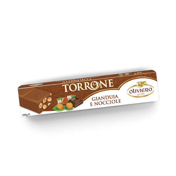 Oliviero Torrone Gianduja Nocciole Nougat Bar, 150g