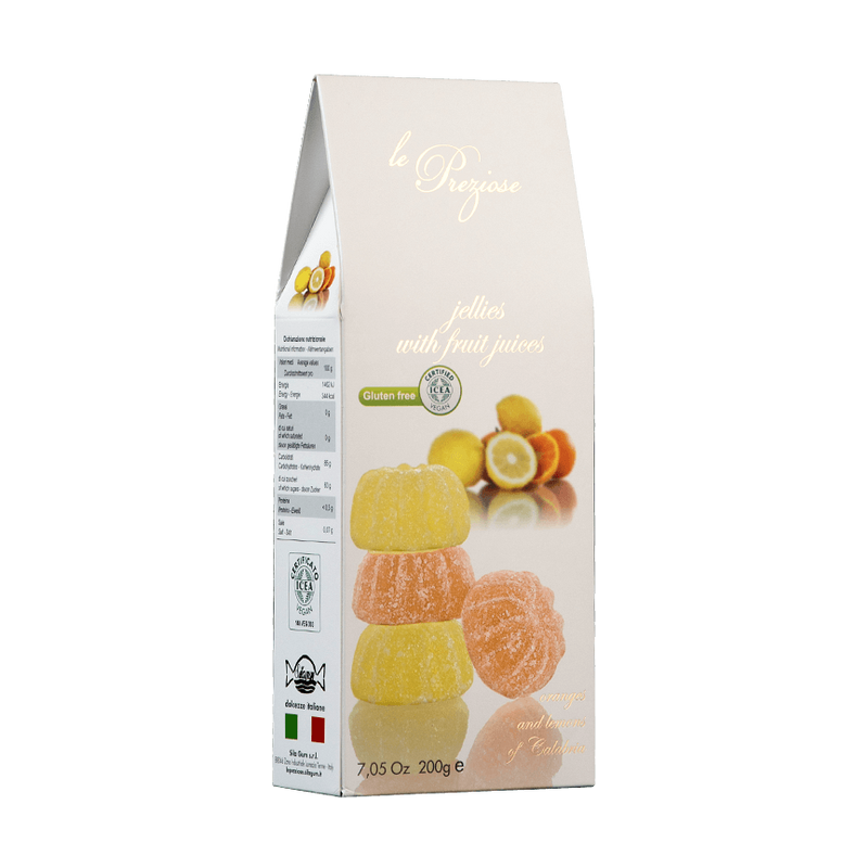 Le Preziose Jellies with Orange and Lemon Juice, 7.05 oz | 200g