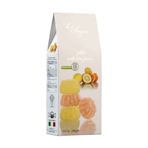Le Preziose Jellies with Orange and Lemon Juice, 7.05 oz | 200g