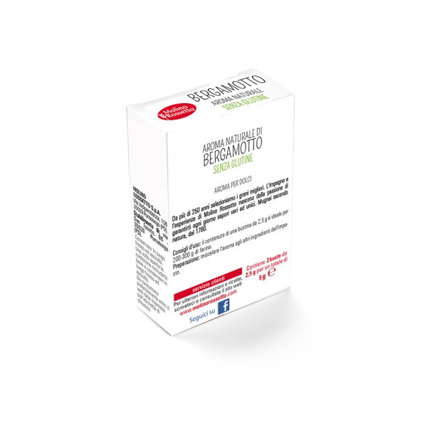 Molino Rossetto Bergamot Orange Extract, Gluten Free, 2 x 2.5g Box