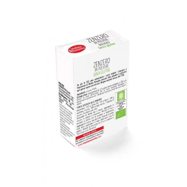 Molino Rossetto Organic Ginger Powder, Gluten Free, 2 x 2.5g Box