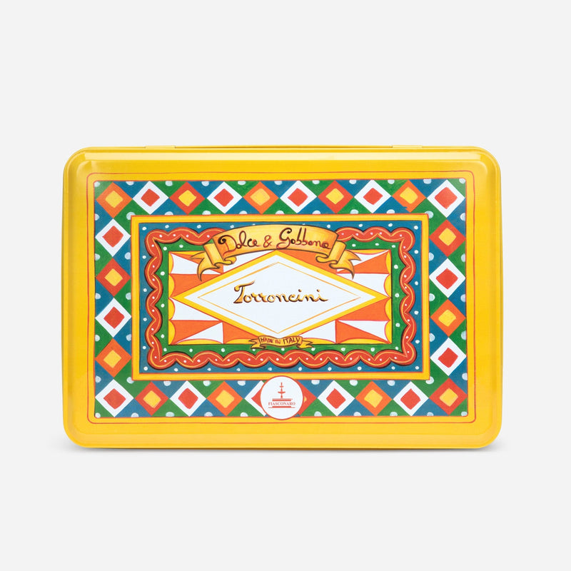 Dolce & Gabbana Fiasconaro Torrone Siciliano Soft Bite Size Torrone Tin, 17.6 oz | 500g