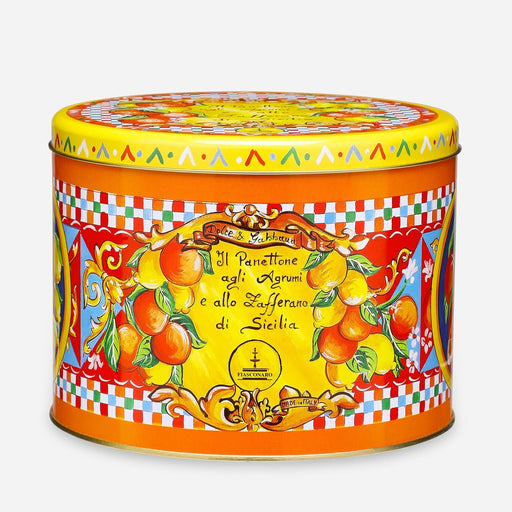 Fiasconaro Dolce & Gabbana Sicilian PANETTONE Citrus Fruits and Saffron, 17.6 oz | 500g